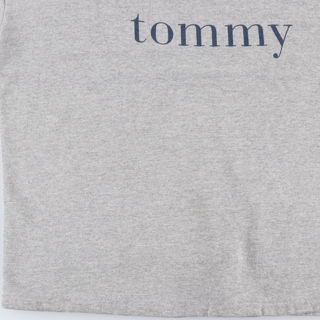 1990'S Tommy Hilfiger Logo Sweatshirt, Women's Size XL (approx.), Vintage cotton gray type Vintage Second Hand
