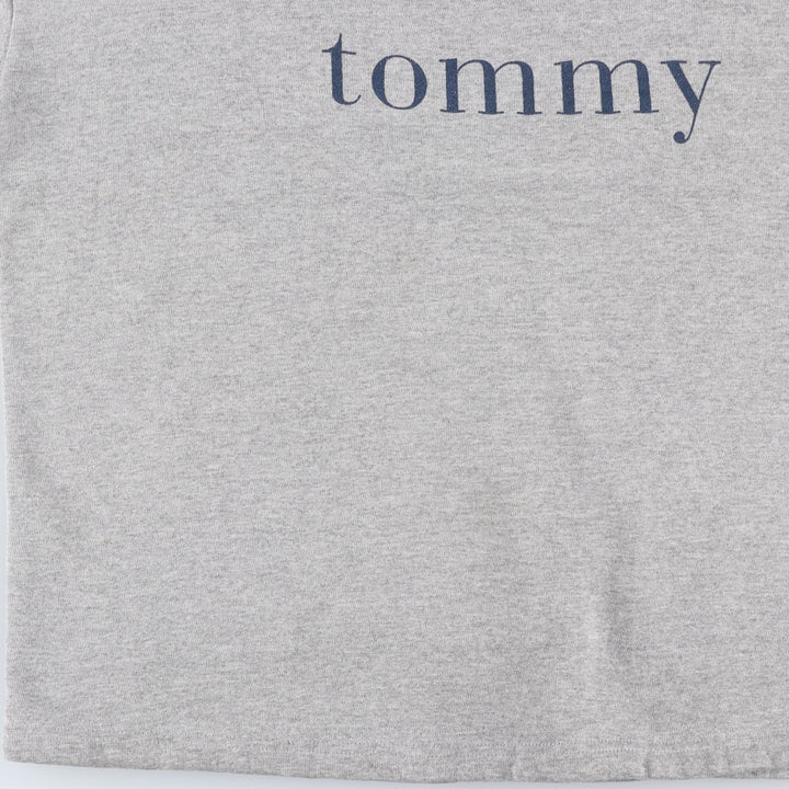 1990'S Tommy Hilfiger Logo Sweatshirt, Women's Size XL (approx.), Vintage cotton gray type Vintage Second Hand