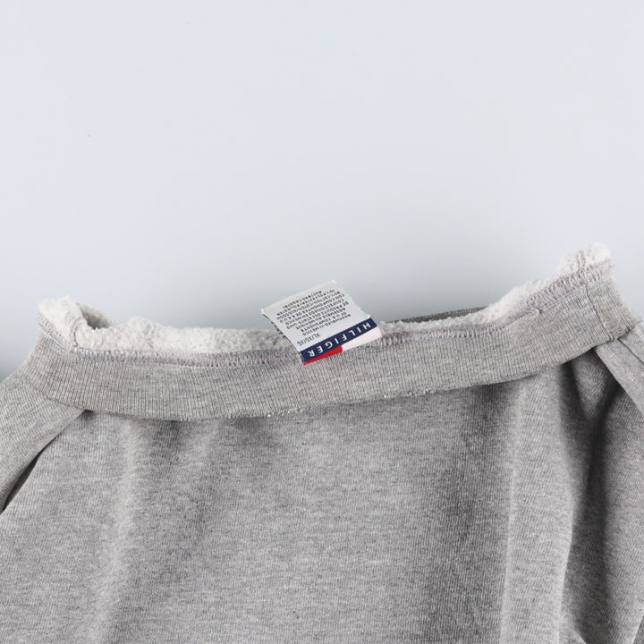1990'S Tommy Hilfiger Logo Sweatshirt, Women's Size XL (approx.), Vintage cotton gray type Vintage Second Hand