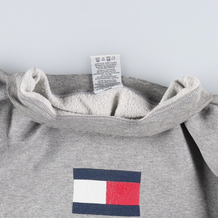 1990'S Tommy Hilfiger Logo Sweatshirt, Women's Size XL (approx.), Vintage cotton gray type Vintage Second Hand