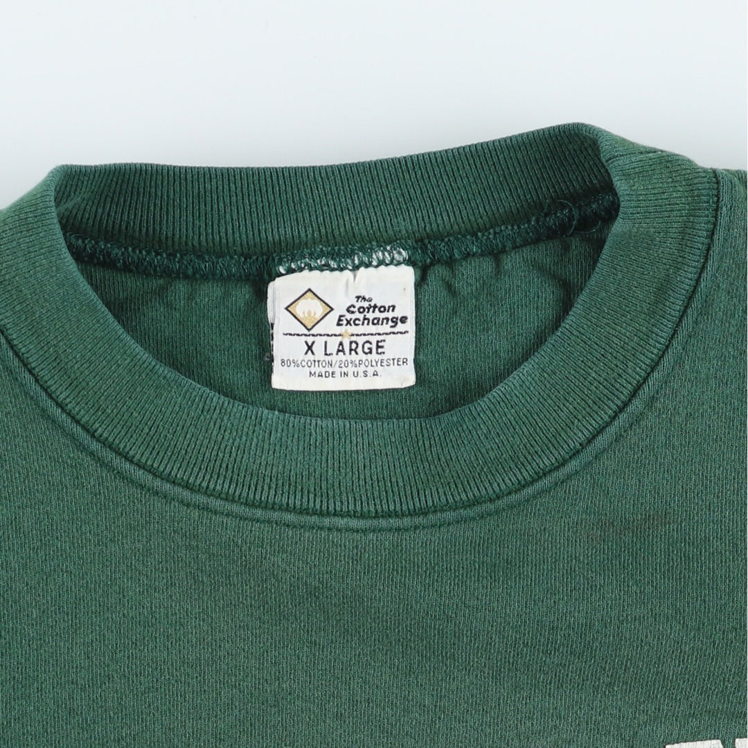 THE COTTON EXCHANGE College Sweatshirt Trainer Made in USA Men's XL /eaa389753