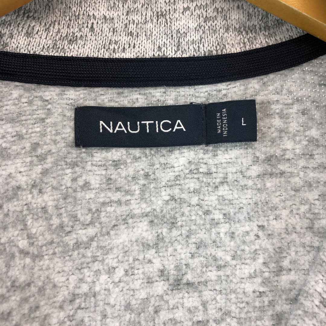 00s~ NAUTICA Half-Zip Sweatshirt Trainer Men's L /eaa389771