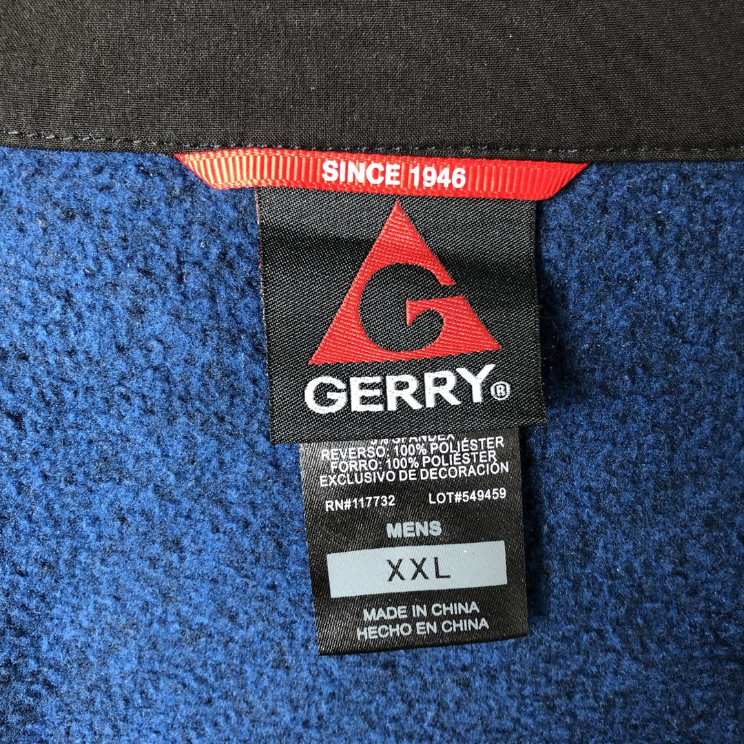 Gerry Fleece Jacket Men's XXL polyester blue type Vintage Second Hand