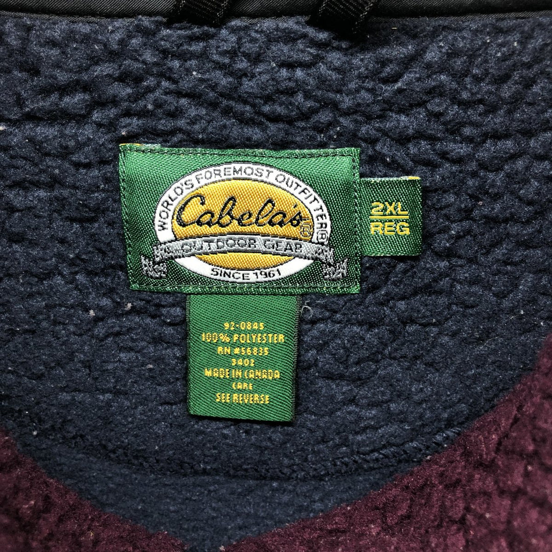 90'S Cabelas POLARTEC fleece jacket made in Canada, men's XXL size, vintage / eaa389803