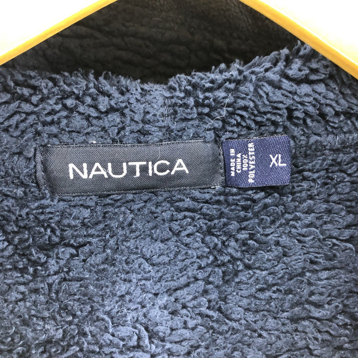 00s~ NAUTICA Fleece Full Zip Hoodie Men's XL /eaa389822