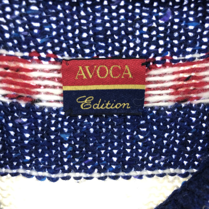 AVOCA EDITION Stars and Stripes Wool Knit Sweater Men's XL /eaa389873