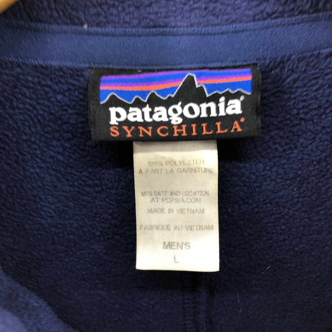 Patagonia Micro Synchilla Jacket 11822SP14 Fleece Jacket Men's L size / eaa389910