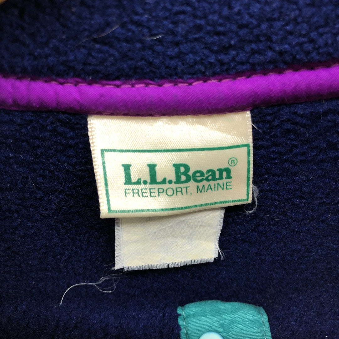 70s~80'S LLBean Half Snap Fleece Pullover Men's M Size Vintage /eaa389978