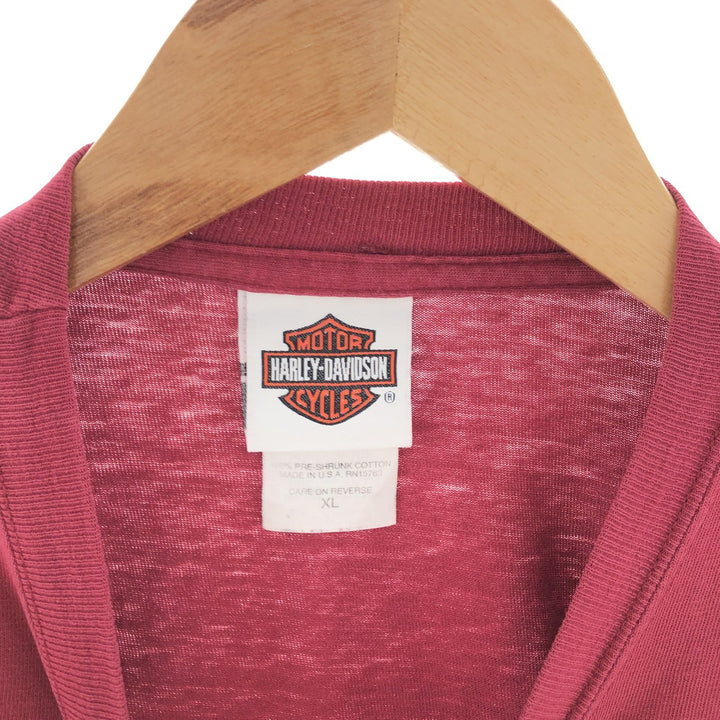 00'S Harley-Davidson Motorcycle Bike T-shirt Made in USA Men's XL /eaa390086