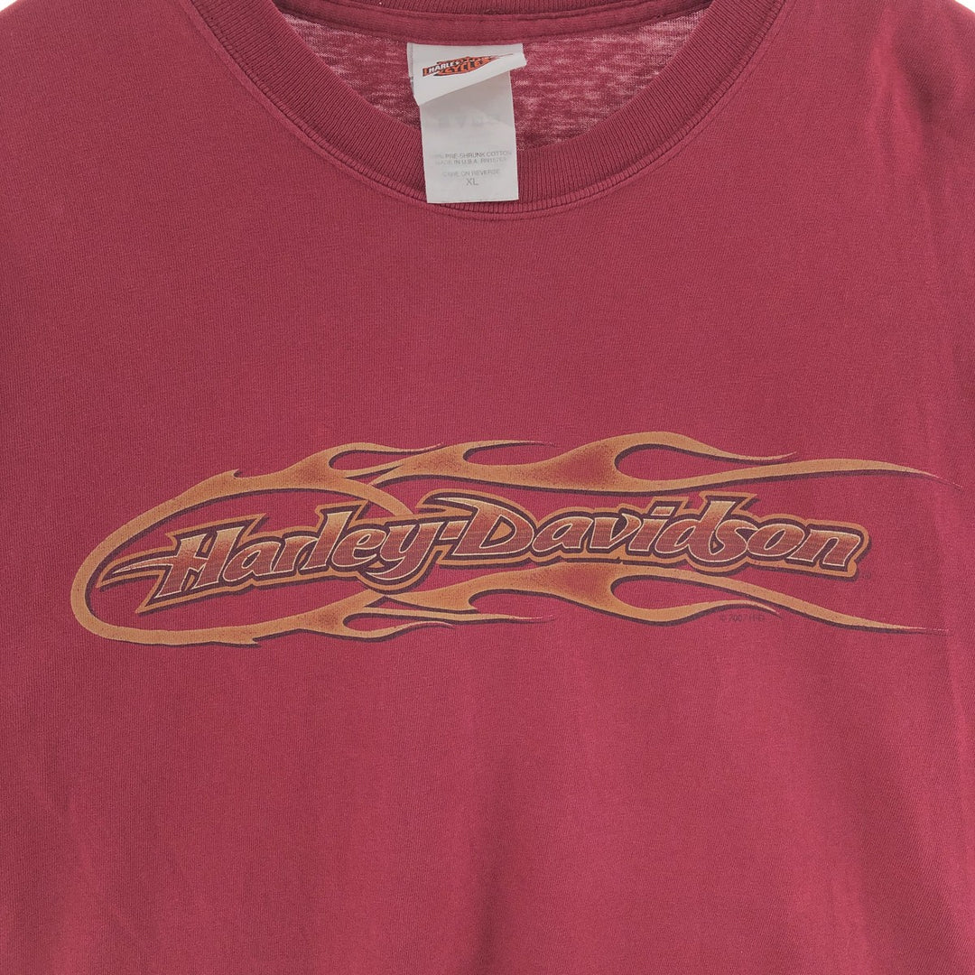 00'S Harley-Davidson Motorcycle Bike T-shirt Made in USA Men's XL /eaa390086