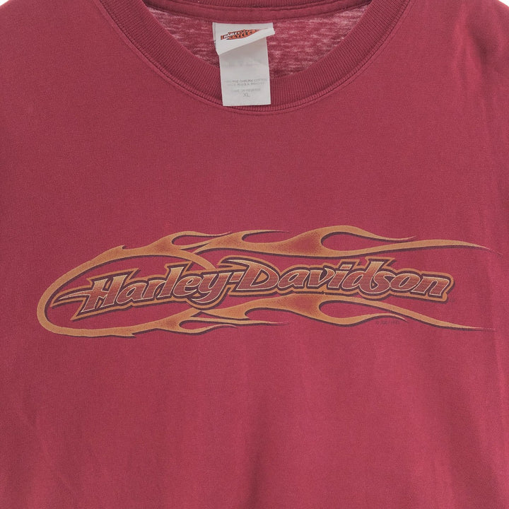 00'S Harley-Davidson Motorcycle Bike T-shirt Made in USA Men's XL /eaa390086