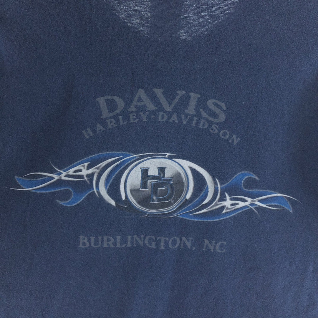 00'S Harley-Davidson HANES Motorcycle Bike T-shirt Made in USA Men's L /eaa390123