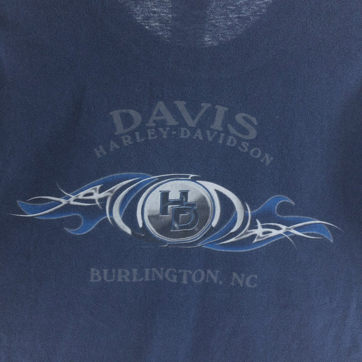 00'S Harley-Davidson HANES Motorcycle Bike T-shirt Made in USA Men's L /eaa390123