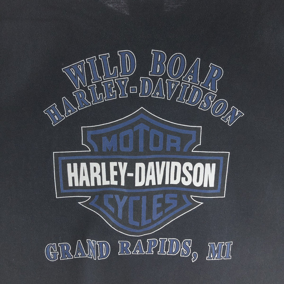 00'S Harley-Davidson Motorcycle Bike T-shirt Made in USA Men's XL /eaa390125