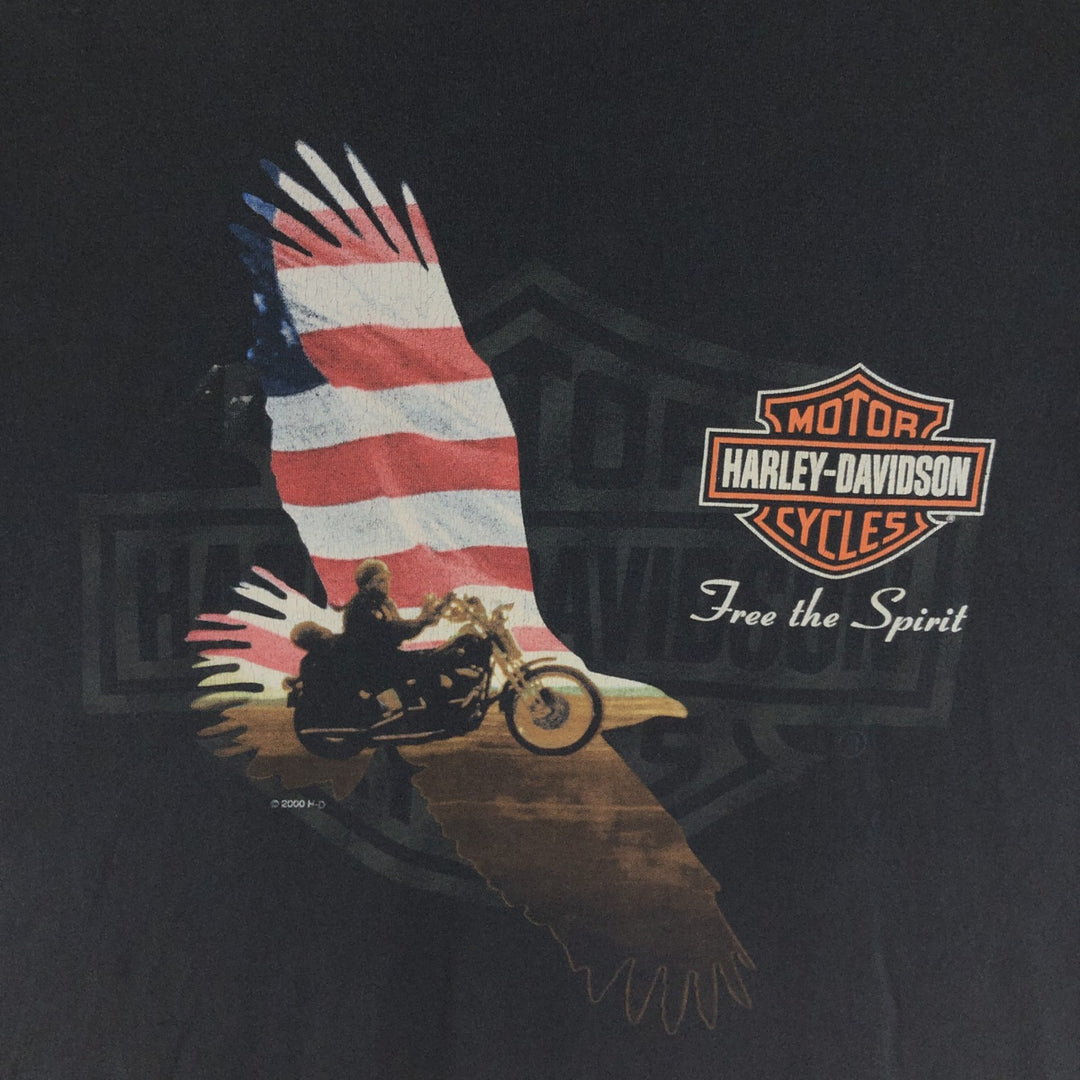 00'S Harley-Davidson Motorcycle Bike T-shirt Men's L /eaa390126