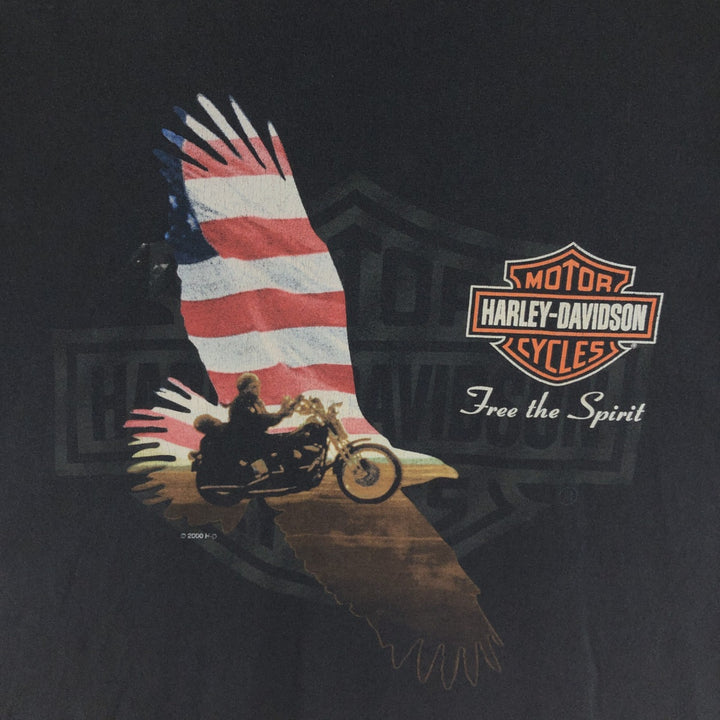 00'S Harley-Davidson Motorcycle Bike T-shirt Men's L /eaa390126