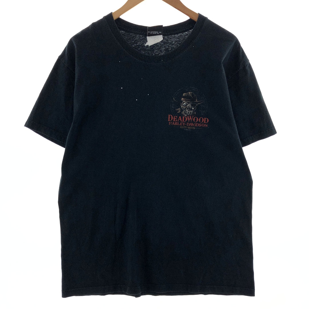 Harley-Davidson Back Print Motorcycle Bike T-Shirt Men's L /eaa390129