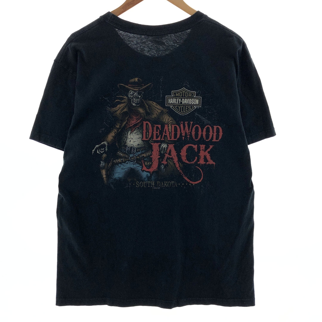 Harley-Davidson Back Print Motorcycle Bike T-Shirt Men's L /eaa390129