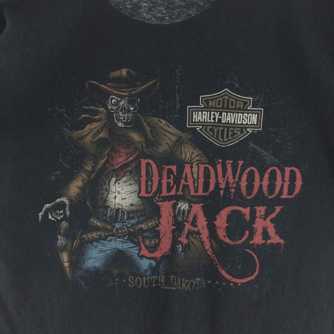 Harley-Davidson Back Print Motorcycle Bike T-Shirt Men's L /eaa390129