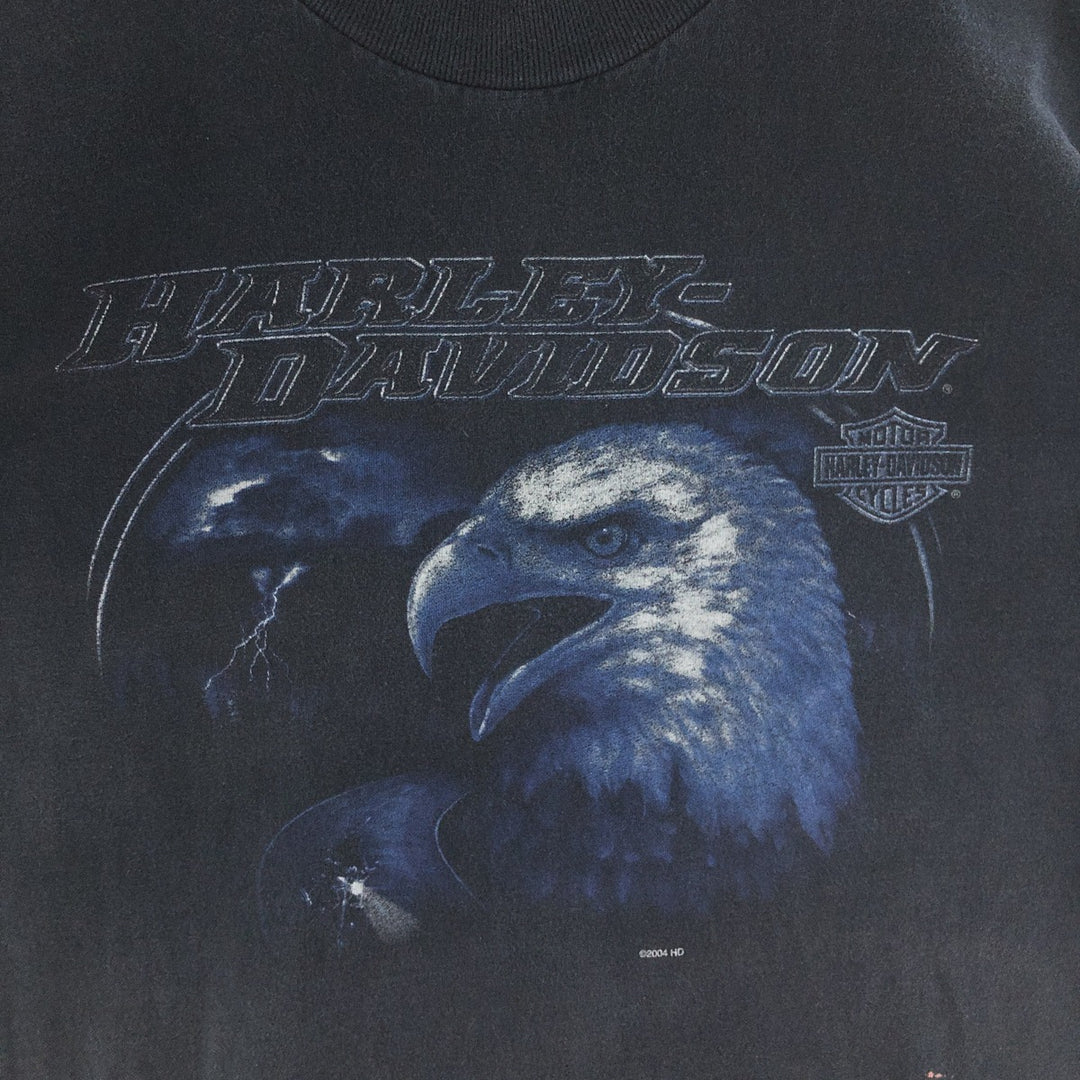 00'S Harley-Davidson Motorcycle Bike T-shirt Made in USA Men's L /eaa390138