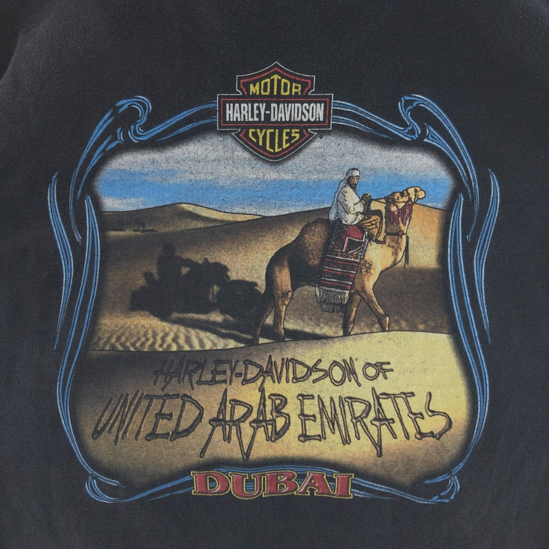 00'S Harley-Davidson Motorcycle Bike T-shirt Made in USA Men's L /eaa390138