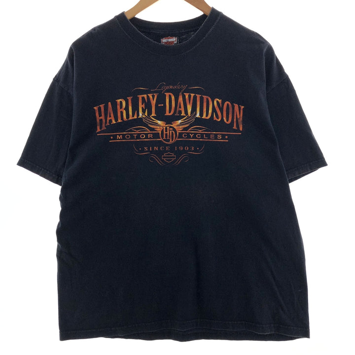 00'S Harley-Davidson HANES Motorcycle Bike T-shirt Made in USA Men's XL /eaa390141