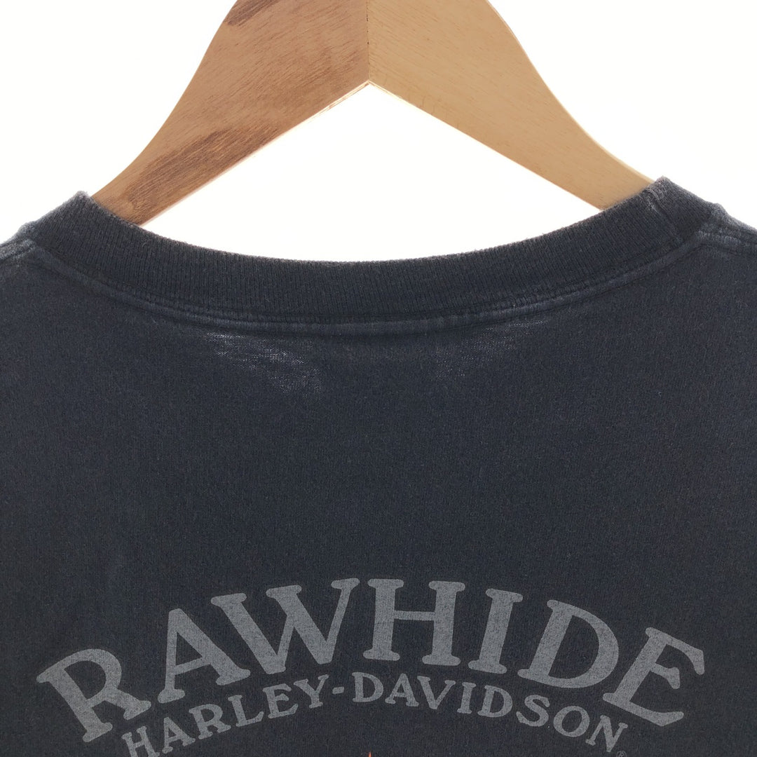 00'S Harley-Davidson HANES Motorcycle Bike T-shirt Made in USA Men's XL /eaa390141