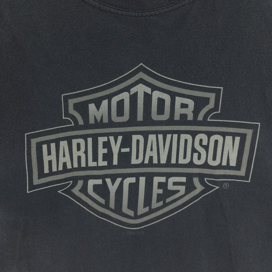 00'S Harley-Davidson HANES Motorcycle Bike T-shirt Made in USA Men's XL /eaa390155