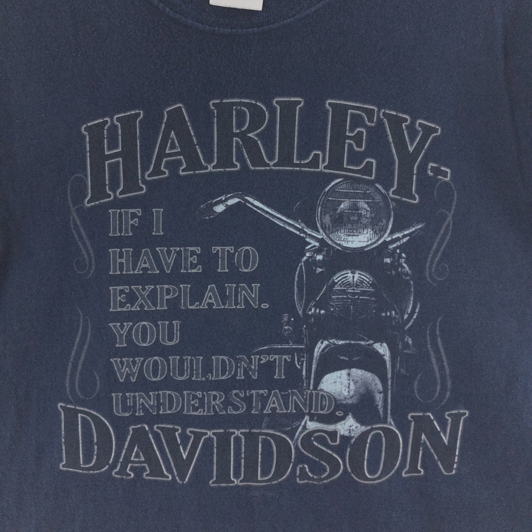 00'S Harley-Davidson HANES Motorcycle Bike T-shirt Made in USA Men's XL /eaa390163