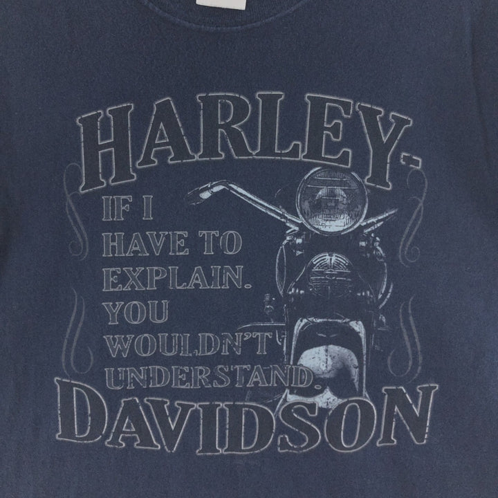 00'S Harley-Davidson HANES Motorcycle Bike T-shirt Made in USA Men's XL /eaa390163