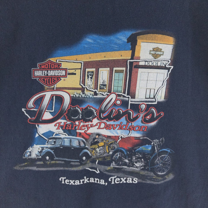 00'S Harley-Davidson HANES Motorcycle Bike T-shirt Made in USA Men's XL /eaa390163