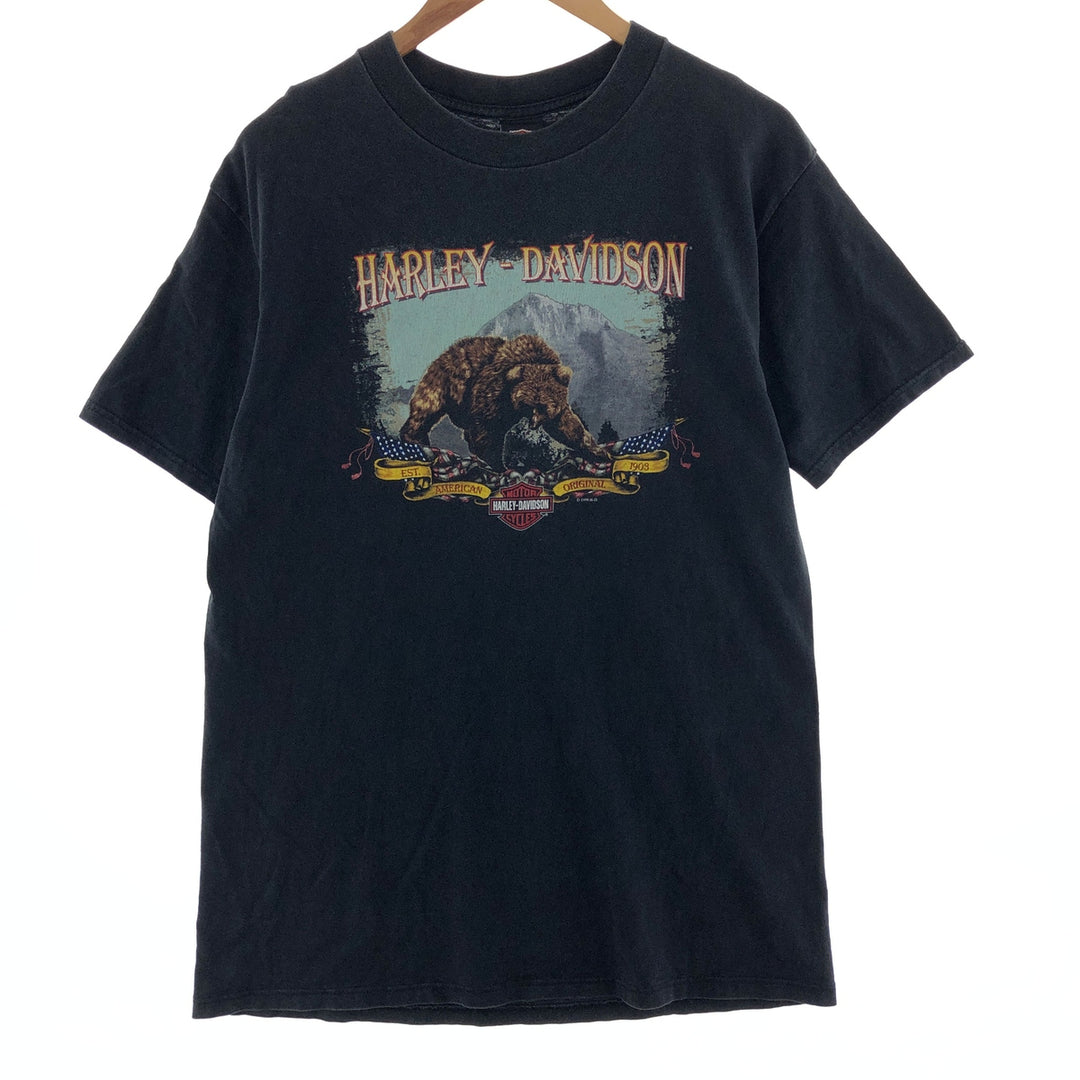 90'S Harley-Davidson Motorcycle Bike T-shirt Made in USA Men's L Vintage /eaa390166