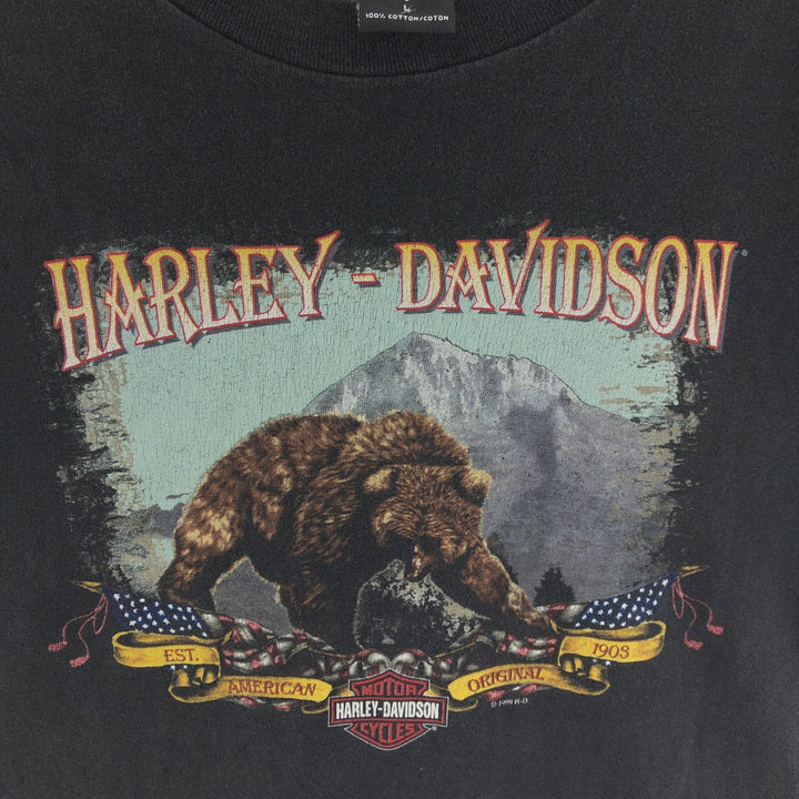 90'S Harley-Davidson Motorcycle Bike T-shirt Made in USA Men's L Vintage /eaa390166