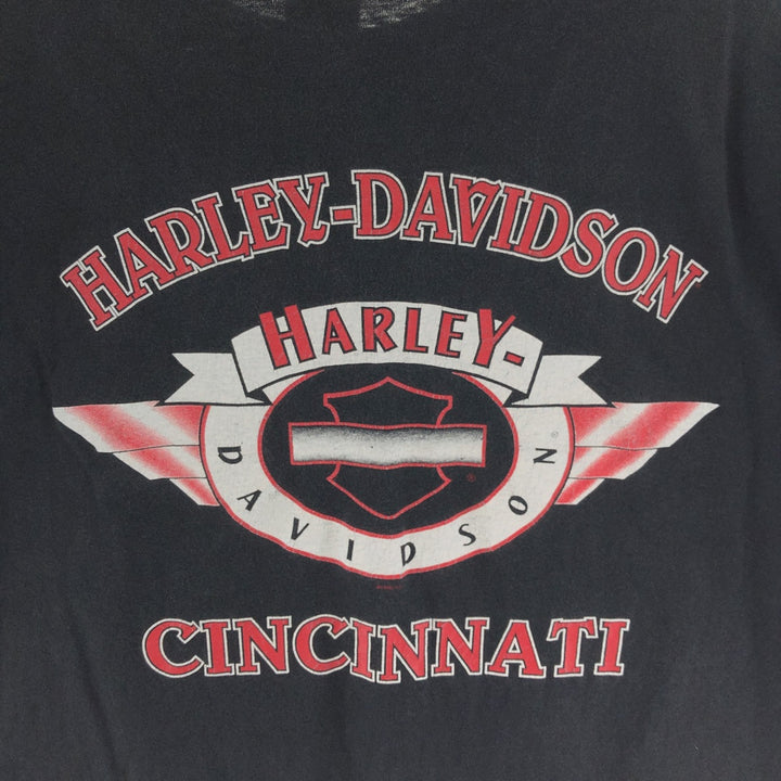 90'S Harley-Davidson Motorcycle Bike T-shirt Made in USA Men's L Vintage /eaa390166