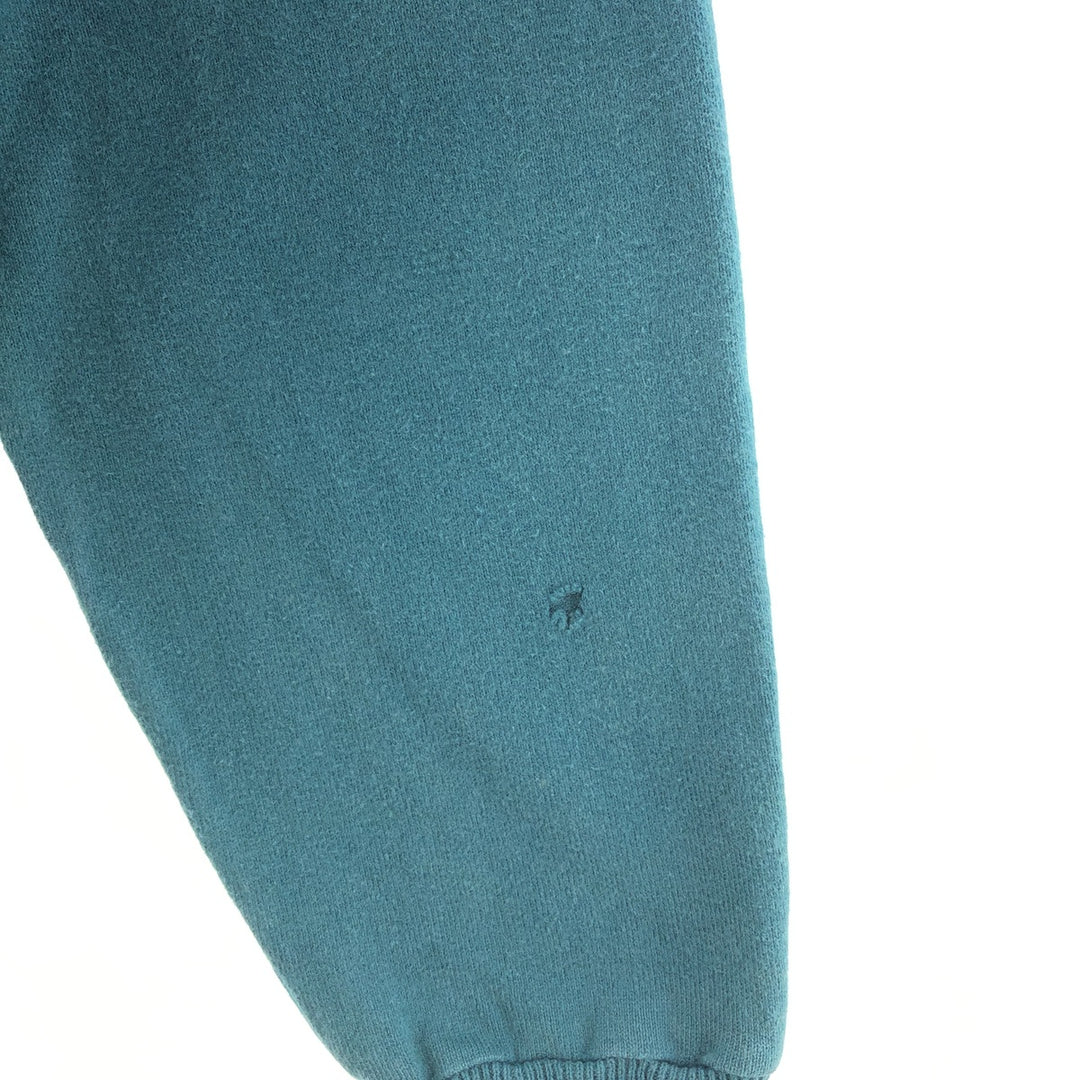 80s-90'S LLBean High Neck Long T-Shirt, Made in USA, Men's XL, Vintage cotton green type Vintage Second Hand