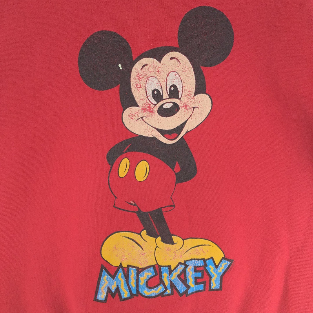 80s-90'S Jerseys Mickey Mouse Character Sweatshirt Trainer Made in USA Men's L Vintage /eaa390286