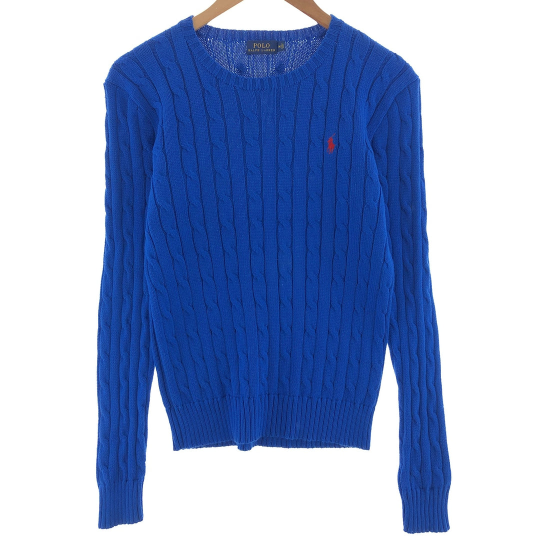 Ralph Lauren POLO RALPH LAUREN Cable knit cotton sweater Women's M size / eaa390319