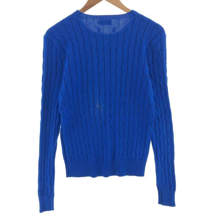 Ralph Lauren POLO RALPH LAUREN Cable knit cotton sweater Women's M size / eaa390319