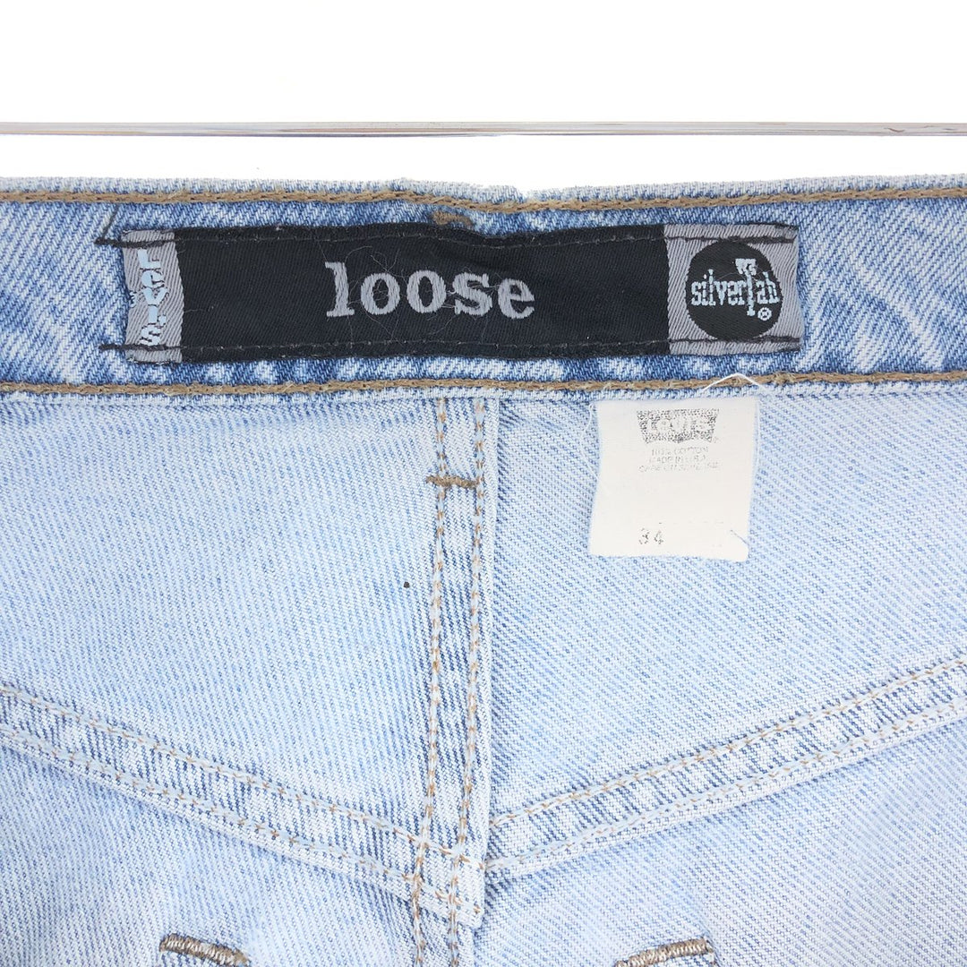 90'S Levi's SILVER TAB LOOSE denim shorts, made in USA, men's w35 vintage /eaa390348