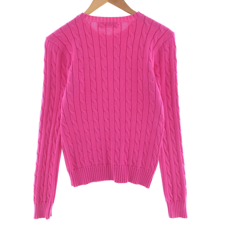 Ralph Lauren POLO RALPH LAUREN Cable knit cotton sweater Women's M size / eaa390353