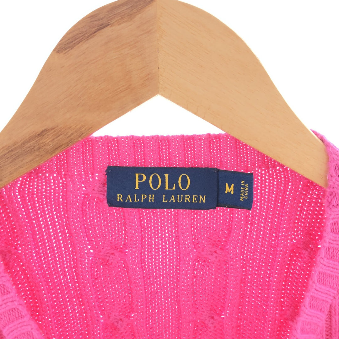 Ralph Lauren POLO RALPH LAUREN Cable knit cotton sweater Women's M size / eaa390353