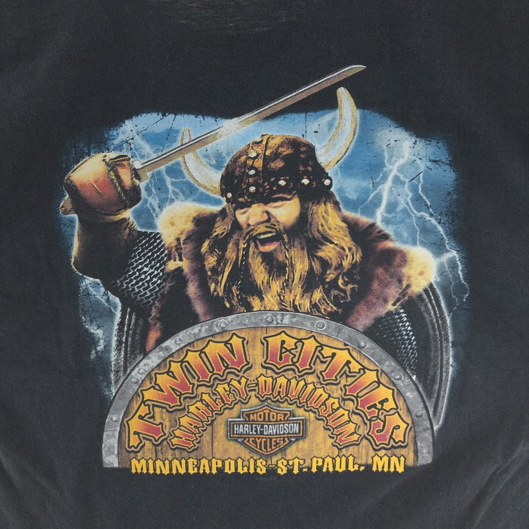 Harley-Davidson HANES Viking Motorcycle Bike T-shirt Men's XL /eaa390385