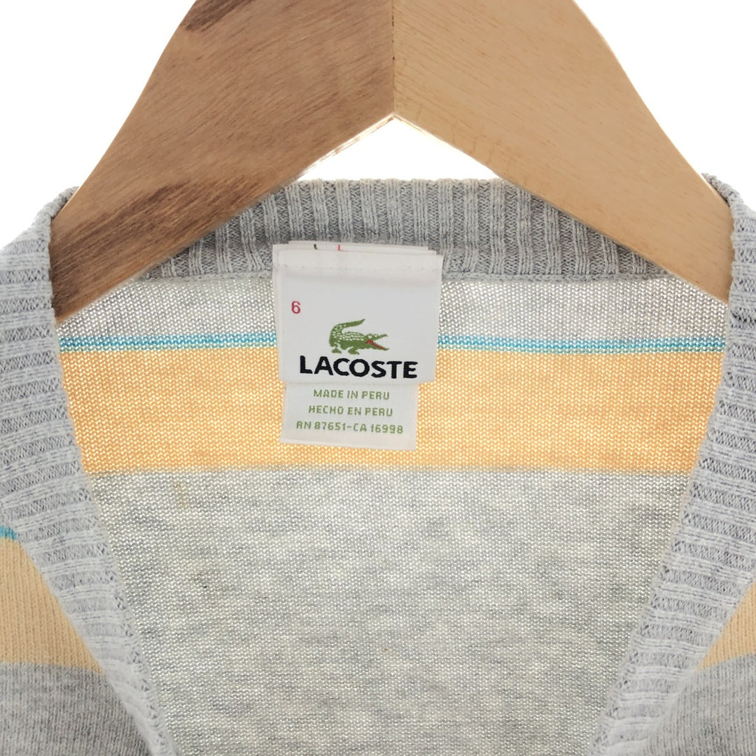 Lacoste Cotton Knit Sweater 6 Men's M /eaa390398