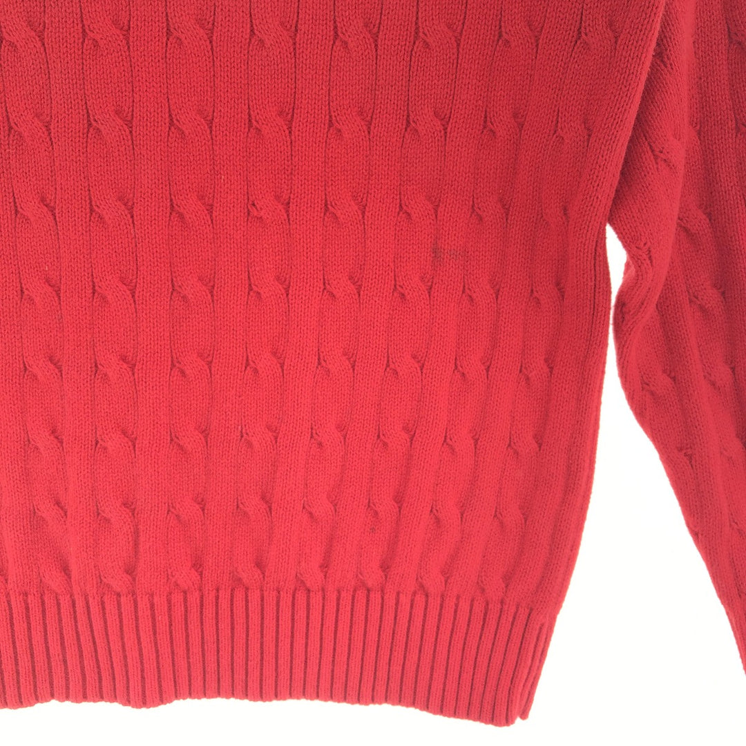 Ralph Lauren POLO by Ralph Lauren Cable Knit Cotton Sweater Women's M /eaa390434