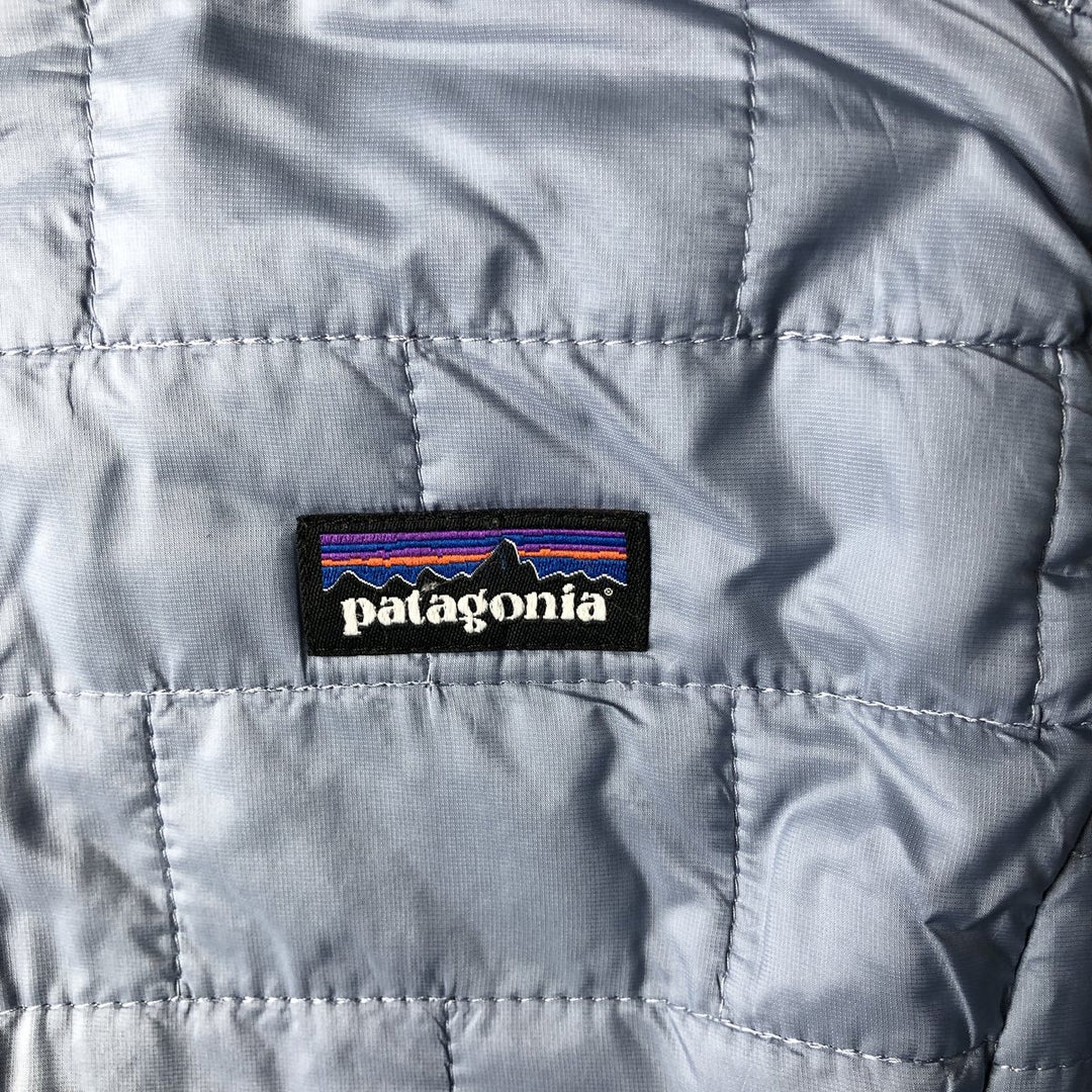 Patagonia Nano Puff Vest (84246SP14), padded quilted vest, women's size S polyester Blue type light blue Vintage Second Hand
