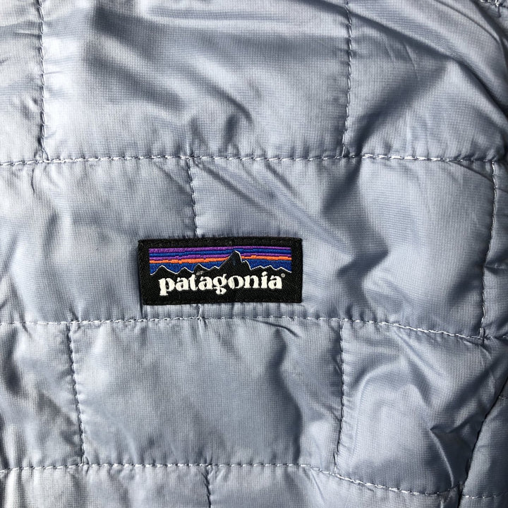 Patagonia Nano Puff Vest (84246SP14), padded quilted vest, women's size S polyester Blue type light blue Vintage Second Hand