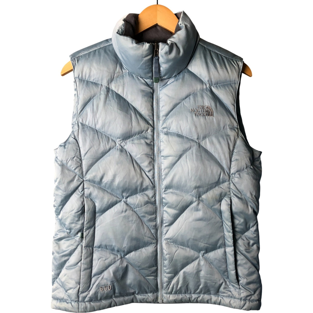 The North Face Goose Down Vest, Women's, Size M Nylon Blue type light blue Vintage Second Hand