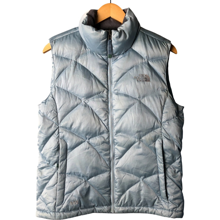 The North Face Goose Down Vest, Women's, Size M Nylon Blue type light blue Vintage Second Hand