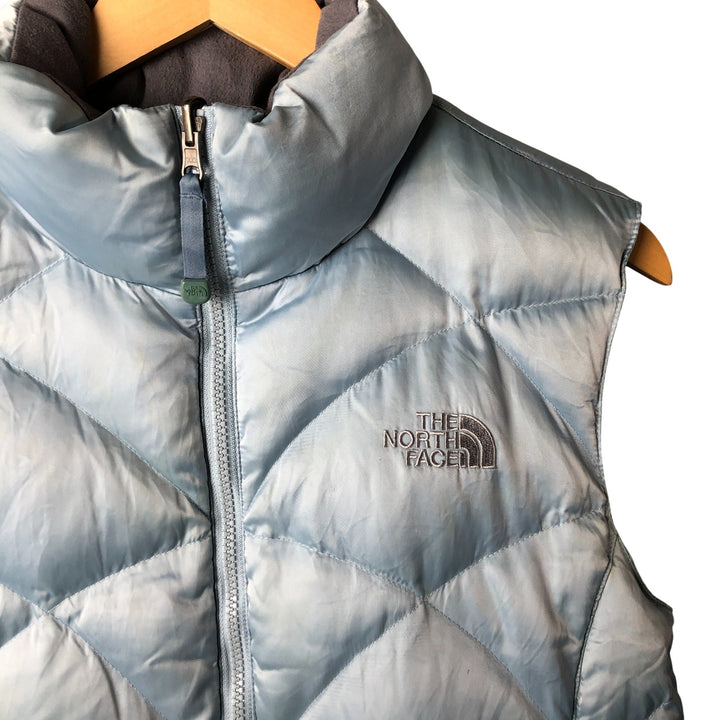 The North Face Goose Down Vest, Women's, Size M Nylon Blue type light blue Vintage Second Hand