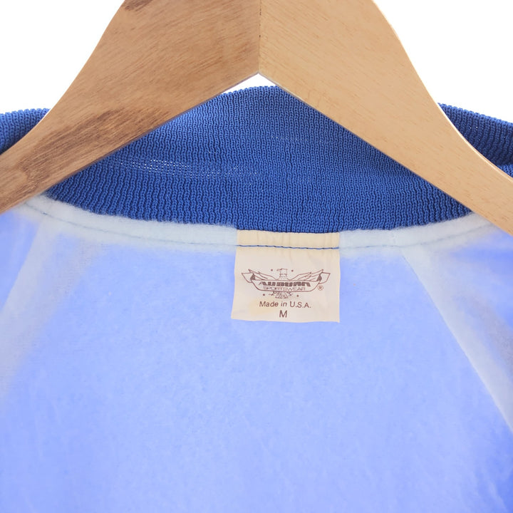 AUBURN SPORTSWEAR Nylon Stadium Jacket Award Jacket Varsity Jacket Made in USA Men's M Nylon blue type Vintage Second Hand